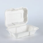 9″*6″ Bagasse Clamshell Container