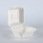 5″*5″ Bagasse Clamshell Burger Box