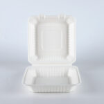 9″*9″ Sugarcane Bagasse Clamshell