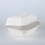 5″*5″ Bagasse Clamshell Burger Box