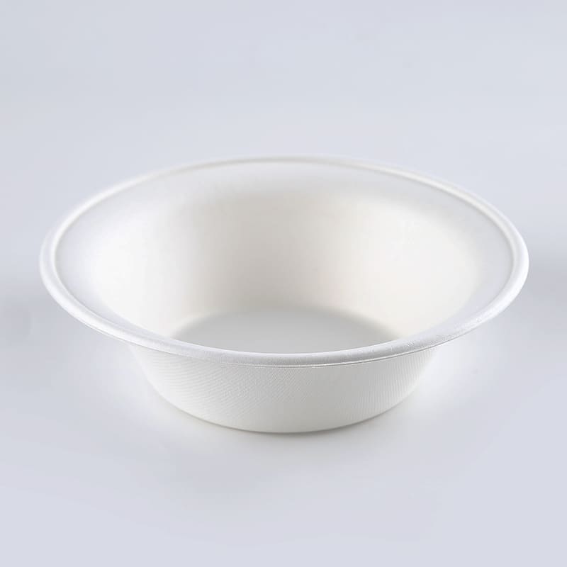 32oz (950ml) Sugarcane Compostable Soup/Salad Bowl