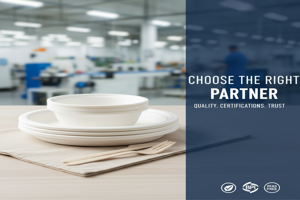 How to choose a sugarcane bagasse tableware supplier from China?