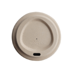 80/90mm Bagasse Hot Coffee Cup Sip Lid