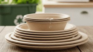 What are the advantages and disadvantages of bagasse plates?