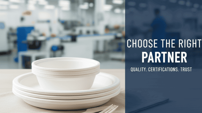 Choosing a reliable sugarcane bagasse tableware supplier from China