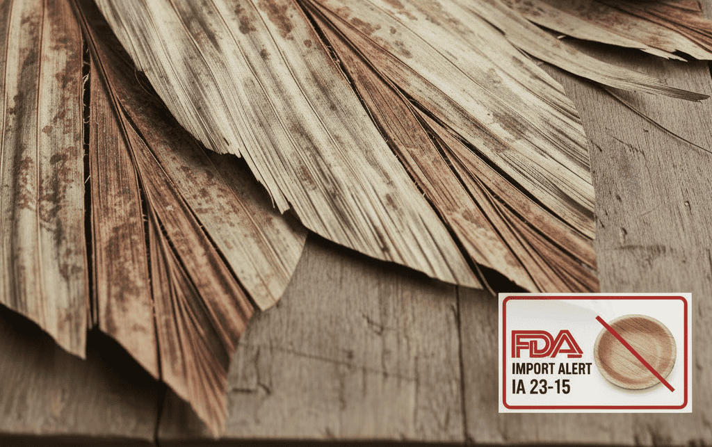 A diagram showing toxins migrating from a plate into food