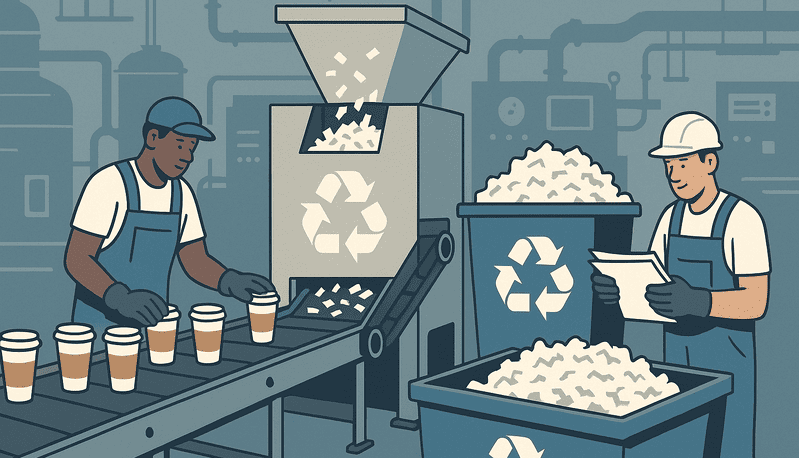 paper recycling plant process