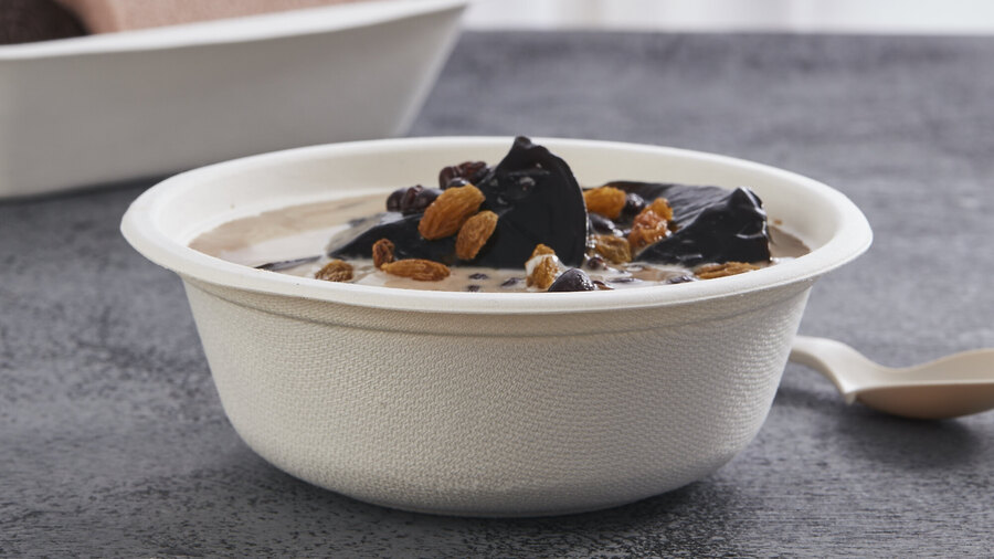 Eco-friendly 18oz 500ml bagasse soup bowls