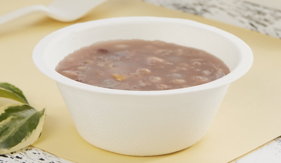 Sugarcane bagasse soup bowl